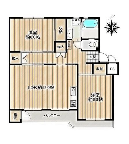 ◇全居室6帖以上の広々としたお部屋◇全居室収納で収納に困りません!◇バルコニーに物置があり大型の物も収納ができます!◇2面採光で明るい!
