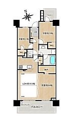 プラウド赤池 3LDKの間取図画像