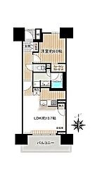 パークホームズ丸の内ザ・レジデンス 1LDKの間取図画像
