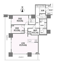 間取図画像 2SDK