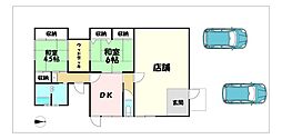 中古戸建 日野町大字西大路 2SDKの間取り