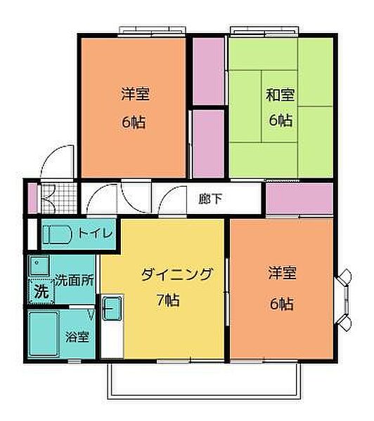 同じ建物の物件間取り写真 - ID:234023765721