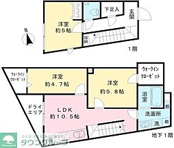 Ｃｏｅｕｒ　Ｂｌａｎｃ八幡山 1階3LDKの間取り