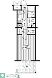 ステラメゾン下北沢 1階1Kの間取り