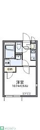 レオネクストル　クレール 2階1Kの間取り