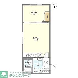 ネオアーバンレジデンス方南町 1階1LDKの間取り