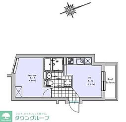 EXAM代々木八幡 5階1DKの間取り
