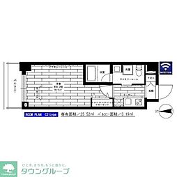ステージファースト桜新町(ステージファーストサクラシンマチ) 3階1Kの間取り