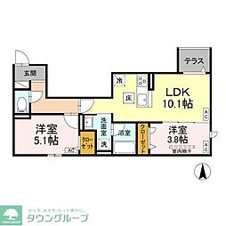間取図画像 2LDK