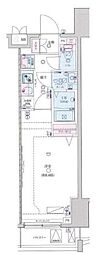 ジェノヴィア世田谷桜丘スカイガーデン 1Kの間取図画像