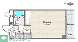 アルカサール吉祥寺 ワンルームの間取図画像