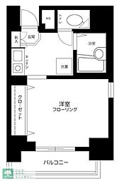クレアシオン渋谷 1Kの間取図画像
