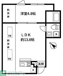 ラフォルテ井草 1LDKの間取図画像