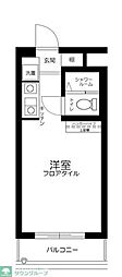 ユースフル田園調布 ワンルームの間取図画像