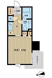 KDXレジデンス東新宿 1Kの間取図画像