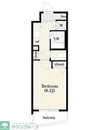 CYNTHIA三軒茶屋太子堂 1Kの間取図画像