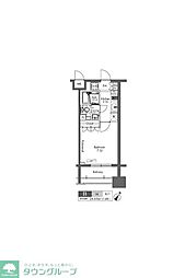 プラウドフラット三軒茶屋 1Kの間取図画像
