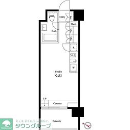 イプセ学芸大学 ワンルームの間取図画像