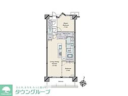 パークシティー高田馬場 2LDKの間取図画像