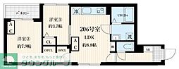 Skuld松陰神社 2LDKの間取図画像