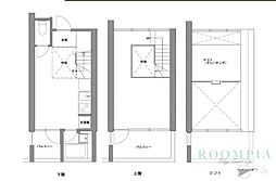 ラグゼナ東高円寺 3階1LDKの間取り