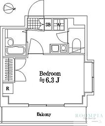 エスコート中野大和町 6階1Kの間取り