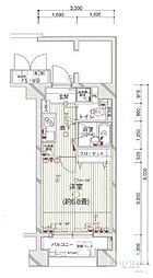 OLIO早稲田 501 5階1Kの間取り