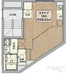 ミライズ中野江原町レジデンス 5階1DKの間取り