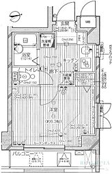 ラグジュアリーアパートメントデュオ神楽坂 6階1Kの間取り