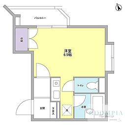 メゾン・デ・ピエール下落合 ワンルームの間取図画像