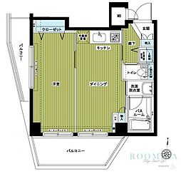 トーシンフェニックス落合駅前 1DKの間取図画像