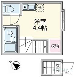 レジデンス高田馬場 ワンルームの間取図画像