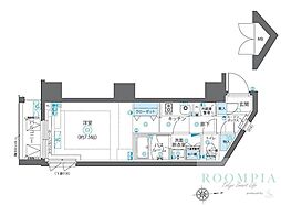 ZOOM新宿下落合 1Kの間取図画像