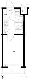 ルーブル早稲田六番館 1Kの間取図画像