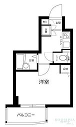 エクセリア早稲田2 1Kの間取図画像