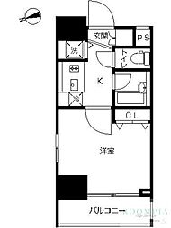 スカイコート新宿落合壱番館 1Kの間取図画像