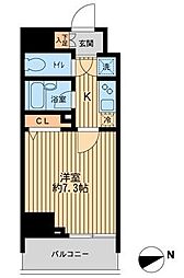 HF早稲田レジデンス 1Kの間取図画像