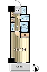 ベジフル北新宿弐番館 1Kの間取図画像