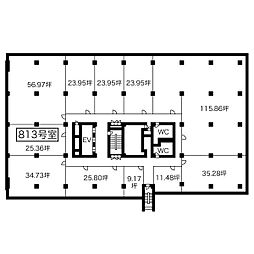 名興ビル(名興中駒ビル)の間取図画像