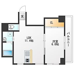 間取図画像 1LDK