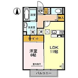 インペリアルパレス 1LDKの間取図画像