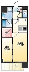 プレサンス心斎橋ニスト 1LDKの間取図画像