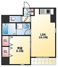 JESUS SQUARE nippombashi 1階1LDKの間取り