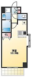 willDo松屋町 12階ワンルームの間取り