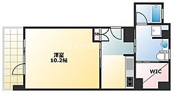 エイペックス東心斎橋II 4階1Kの間取り