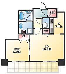 クロスレジデンス大阪新町 12階