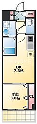 CITYPALCRESTTANIMACHI 1DKの間取図画像