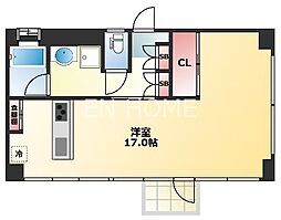 ドーマ島之内 ワンルームの間取図画像