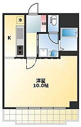 シティコープ谷町 1Kの間取図画像