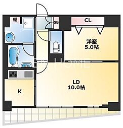 アジハラ・タイム 1LDKの間取図画像